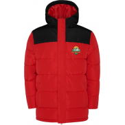Tallin ocieplana kurtka unisex, 3xl, czerwony, czarny