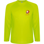 Męska koszulka sportowa Montecarlo z długim rękawem 150 g/m², m, żółty