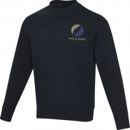 Tin sweter unisex Aware™ z okrągłym dekoltem z materiałów z recyklingu 280 g/m², xl, niebieski
