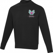 Tin sweter unisex Aware™ z okrągłym dekoltem z materiałów z recyklingu 280 g/m², l, czarny
