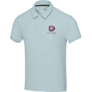 Koszulka polo Akoya, unisex, z materiału frotte z recyklingu 230 g/m², l, niebieski