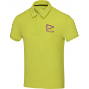 Koszulka polo Akoya, unisex, z materiału frotte z recyklingu 230 g/m², l, zielony