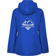 America damska ocieplana kurtka typu parka, s, niebieski