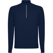 Estambul męska bluza z długim rękawem i zamkiem błyskawicznym na połowie długości 200 g/m², 2xl, niebieski