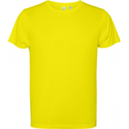 Estoril short sleeve kids t-shirt 125 g/m², 8, żółty