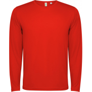 Estoril long sleeve kids t-shirt 125 g/m², 8, czerwony