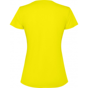 Estoril damska koszulka z krótkim rękawem 125 g/m², l, żółty