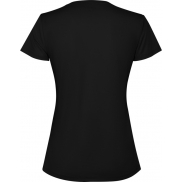 Estoril damska koszulka z krótkim rękawem 125 g/m², 2xl, czarny