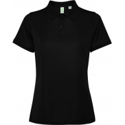 Tormo damskie polo z krótkim rękawem 125 g/m², l, czarny