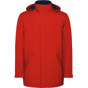 America męska ocieplana kurtka typu parka, xl, czerwony
