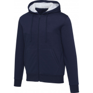Natron bluza sherpa z kapturem z zamkiem błyskawicznym na całej długości 320 g/m², s, niebieski