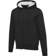 Natron bluza sherpa z kapturem z zamkiem błyskawicznym na całej długości 320 g/m², 3xl, czarny