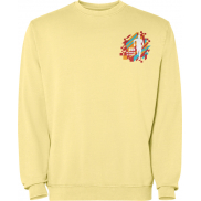 Jaya sweter unisex z okrągłym dekoltem 250 g/m², l, żółty