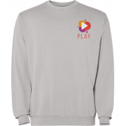Jaya sweter unisex z okrągłym dekoltem 250 g/m², m, szary