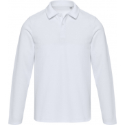 Apollo koszulka polo z długim rękawem, uniseks 245 g/m², xxl, biały
