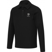 Apollo koszulka polo z długim rękawem, uniseks 245 g/m², 4xs, czarny