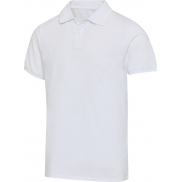 Beryl naturalna koszulka polo z recyklingu z krótkim rękawem, unisex, o gramaturze 220 g/m², 3xs, biały