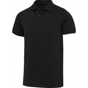 Beryl naturalna koszulka polo z recyklingu z krótkim rękawem, unisex, o gramaturze 220 g/m², xs, czarny