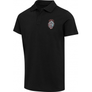 Graphite organiczna koszulka polo unisex o gramaturze 180 g/m², z krótkim rękawem i certyfikatem OCS, m, czarny