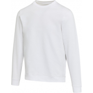 Jasper organiczna bluza unisex z recyklingu o gramaturze 280 g/m² z okrągłym dekoltem i certyfikatem OCS, 5xl, biały