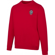 Jasper organiczna bluza unisex z recyklingu o gramaturze 280 g/m² z okrągłym dekoltem i certyfikatem OCS, l, czerwony