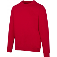 Jasper organiczna bluza unisex z recyklingu o gramaturze 280 g/m² z okrągłym dekoltem i certyfikatem OCS, xxs, czerwony