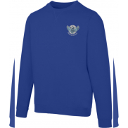 Jasper organiczna bluza unisex z recyklingu o gramaturze 280 g/m² z okrągłym dekoltem i certyfikatem OCS, xs, niebieski
