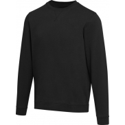 Jasper organiczna bluza unisex z recyklingu o gramaturze 280 g/m² z okrągłym dekoltem i certyfikatem OCS, 5xl, czarny