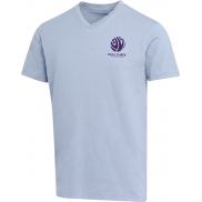 Balfour organiczna koszulka unisex z krótkim rękawem i dekoltem w serek, wykonana z materiału o gramaturze 200 g/m², z certyf, l