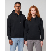 Boris 280 g/m2 bluza z kapturem unisex z bawełny organicznej z certyfikatem OCS w stylu oversize, xxl, czarny