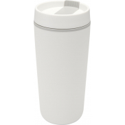 Sedona - kubek plastikowy o pojemności 480 ml, z podwójnymi ściankami, biały