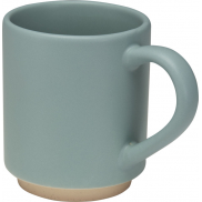 Camilla - kubek ceramiczny o pojemności 180 ml, z matowym wykończeniem. Można go wkładać jeden w drugi., niebieski