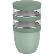 Mepal Ellipse 3-częściowy pojemnik na lunch o pojemności 500 ml + 2 x 200 ml, zielony
