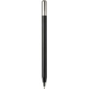 SMART - SMART długopis kulkowy z mechanizmem obrotowym typu twist z recyklingowanego aluminium (czarny tusz)., czarny