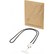 Ion 65 W 5 w 1 - kabel do ładowania z funkcją smyczy na szyję, wykonany z tworzywa sztucznego pochodzącego z recyklingu , biały