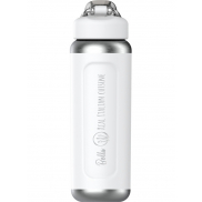 Termoizolowany bidon na wodę Stanley Classic Wellspring 710 ml wykonany z recyklingowanej stali nierdzewnej, biały
