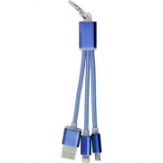 Kabel do ładowania, brelok do kluczy - granatowy