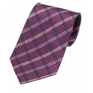 Krawat - ciemno purpurowy