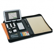 Teczka konferencyjna Essential, notatnik A4 - czarny