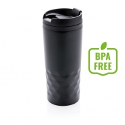 Geometryczny kubek termiczny 300 ml - czarny