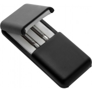 Zestaw piśmienniczy Charles Dickens®, długopis i pióro kulkowe - szary