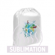 Worek ze sznurkiem | Flynn - biały