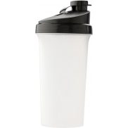 Butelka sportowa 700 ml, shaker - czarny