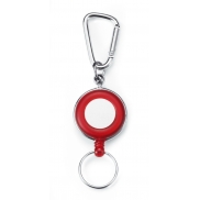 Ski pass, rozciągany przewód ok. 60 cm - czerwony