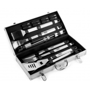Zestaw do grilla - srebrny