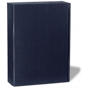 Ekskluzywny kartonik na wino, 3 el. | Rue - granatowy