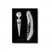 Zestaw do wina - srebrny