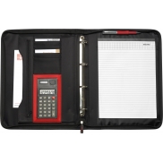 Teczka konferencyjna ok. A4 z notatnikiem i kalkulatorem - czarny