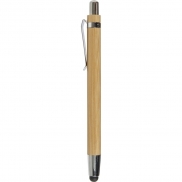 Bambusowy długopis, touch pen - brązowy