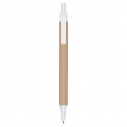Długopis z kartonu z recyklingu | Nicholas - biały